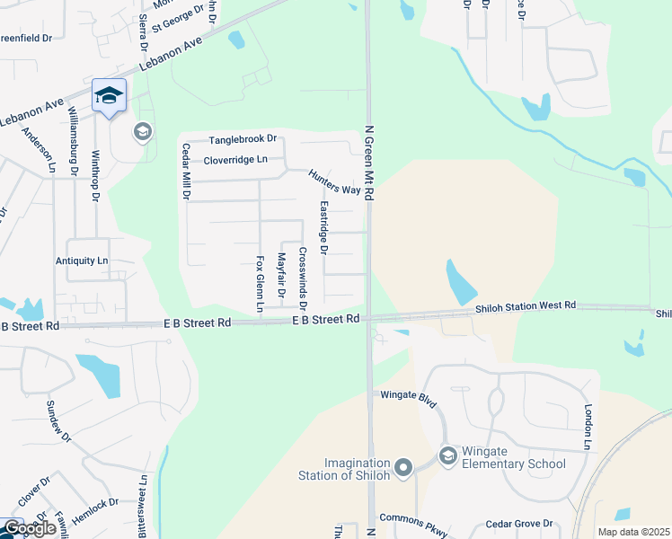 map of restaurants, bars, coffee shops, grocery stores, and more near 3257 Eastridge Drive in Belleville