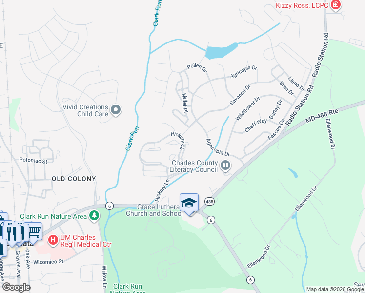 map of restaurants, bars, coffee shops, grocery stores, and more near 556 Quince Court in La Plata