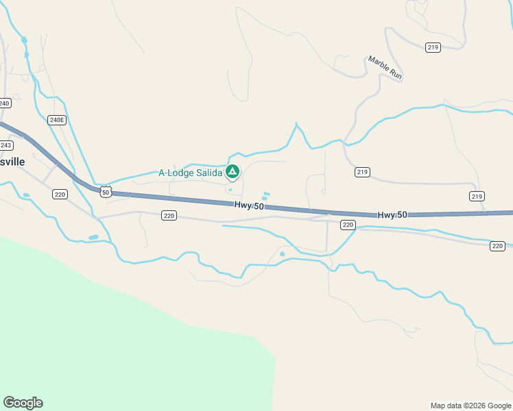 map of restaurants, bars, coffee shops, grocery stores, and more near 16141 U.S. 50 in Salida