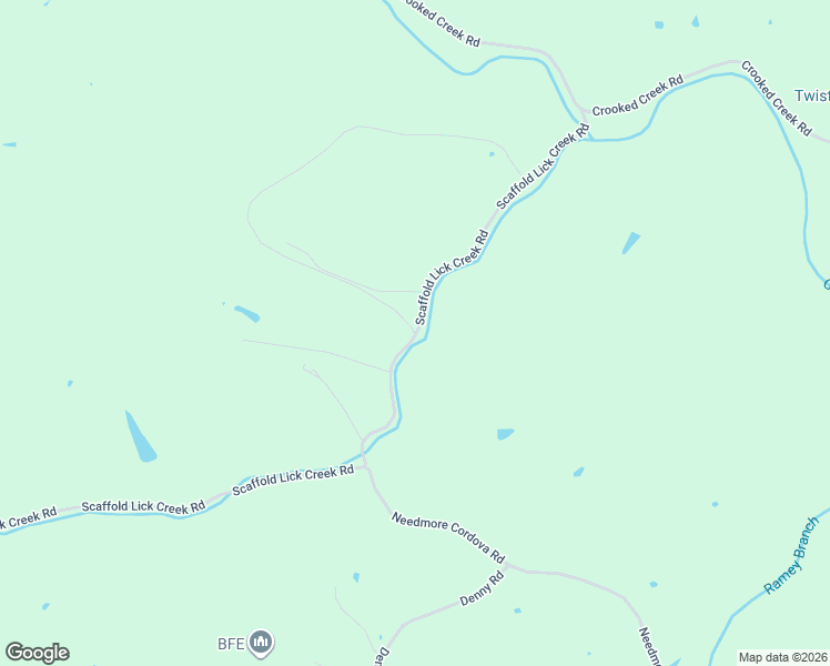 map of restaurants, bars, coffee shops, grocery stores, and more near 1270 Scaffold Lick Creek Road in Berry