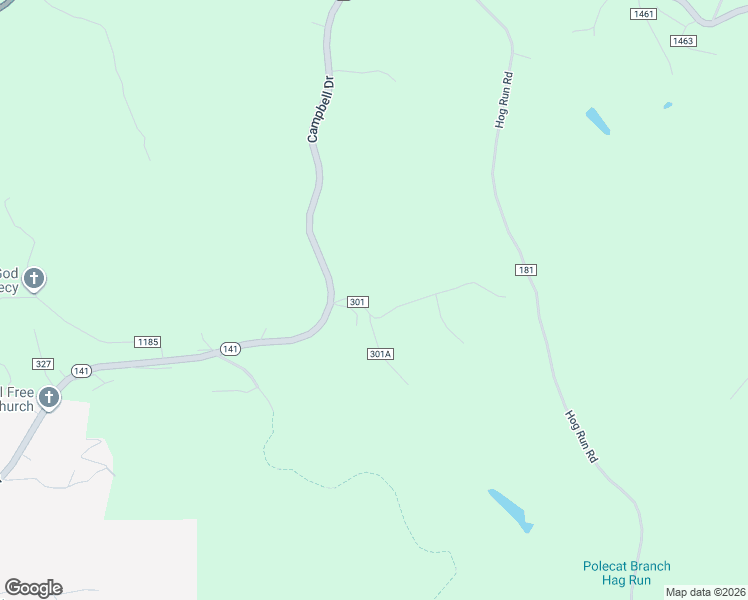 map of restaurants, bars, coffee shops, grocery stores, and more near 111 Township Road 301 in Ironton