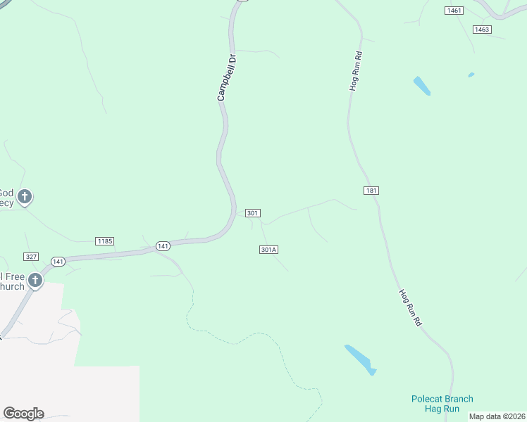 map of restaurants, bars, coffee shops, grocery stores, and more near 111 Township Road 301 in Ironton