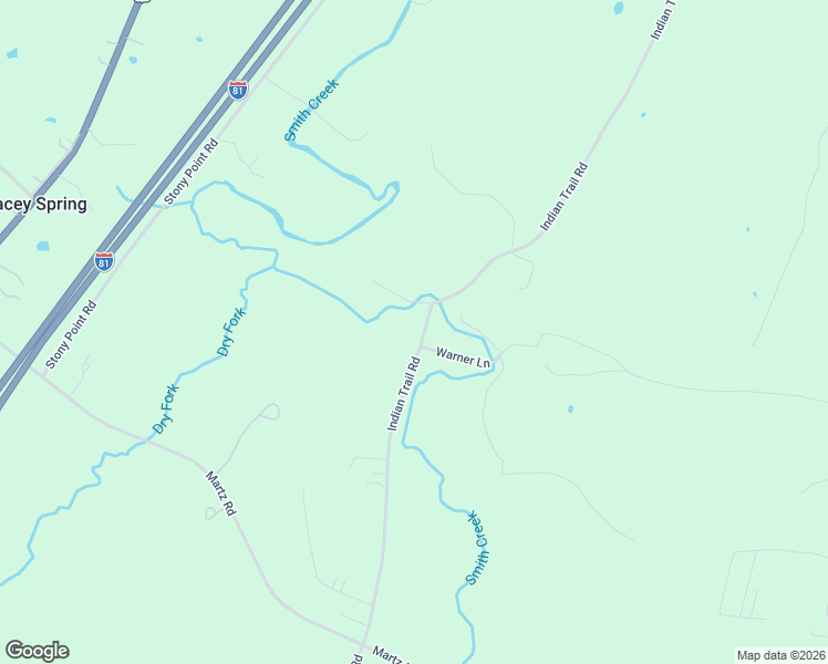 map of restaurants, bars, coffee shops, grocery stores, and more near 11193 Indian Trail Road in Harrisonburg