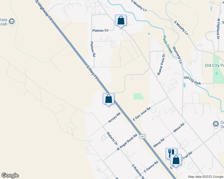 map of restaurants, bars, coffee shops, grocery stores, and more near 2381 South Highway 191 in Moab