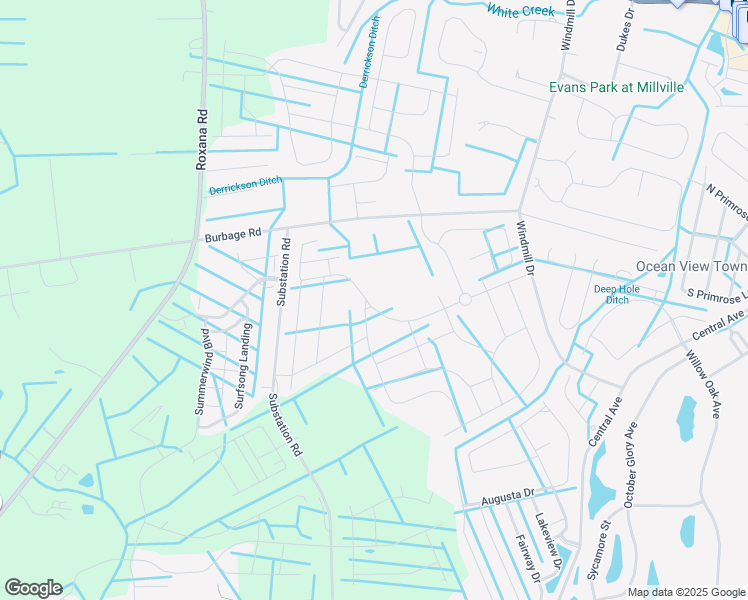 map of restaurants, bars, coffee shops, grocery stores, and more near 30270 Brandywine Drive in Ocean View