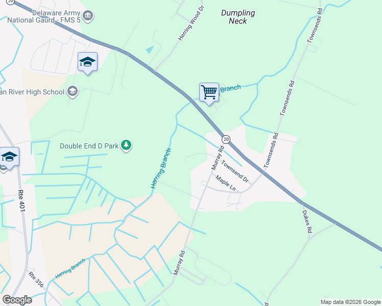 map of restaurants, bars, coffee shops, grocery stores, and more near 32828 Murray Road in Frankford