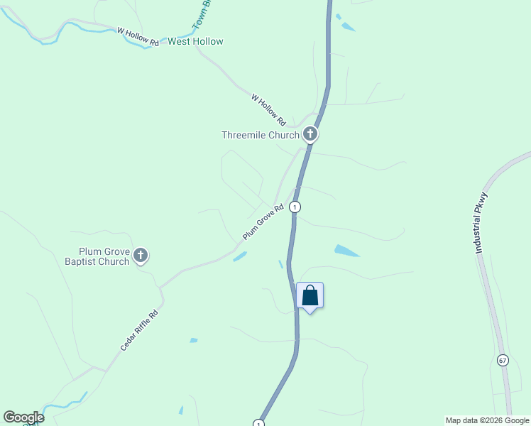 map of restaurants, bars, coffee shops, grocery stores, and more near Shepherd Loop Rd in Greenup