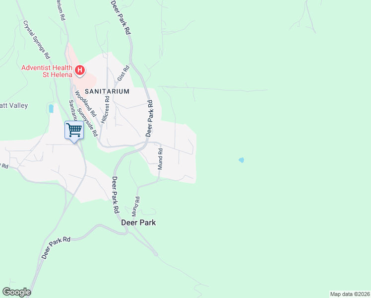 map of restaurants, bars, coffee shops, grocery stores, and more near 748 Sunnyside Road in St. Helena