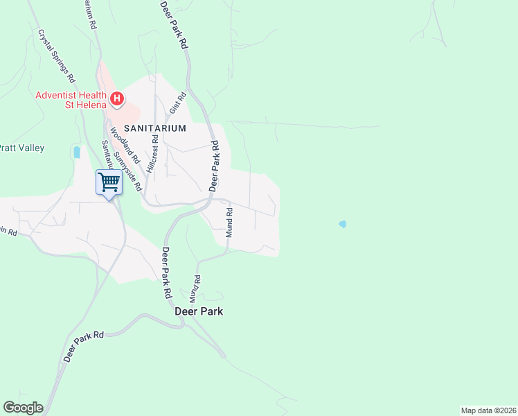 map of restaurants, bars, coffee shops, grocery stores, and more near 748 Sunnyside Road in St. Helena