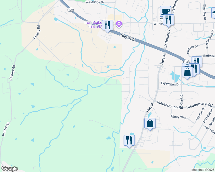 map of restaurants, bars, coffee shops, grocery stores, and more near 398 Sophia Drive in Washington