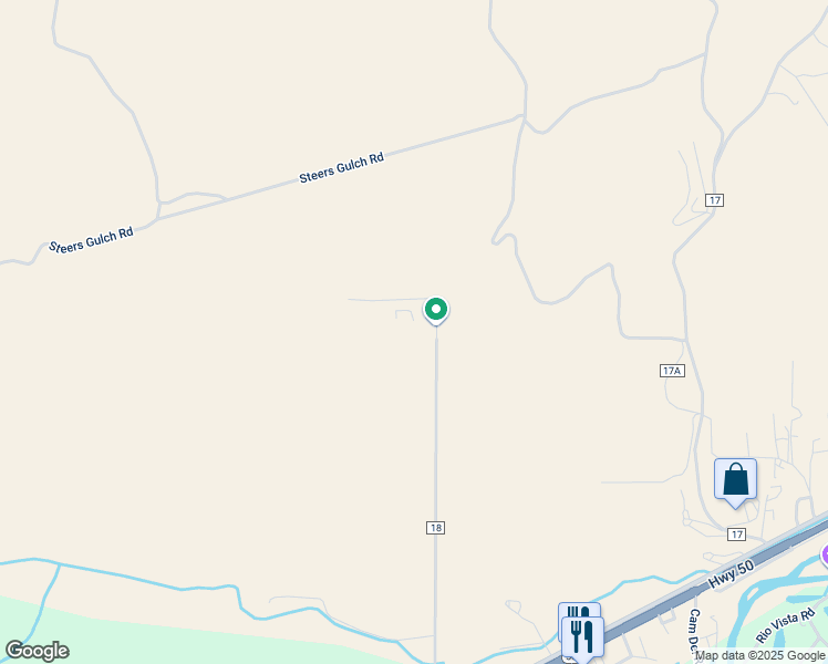 map of restaurants, bars, coffee shops, grocery stores, and more near 799 County Road 18 in Gunnison