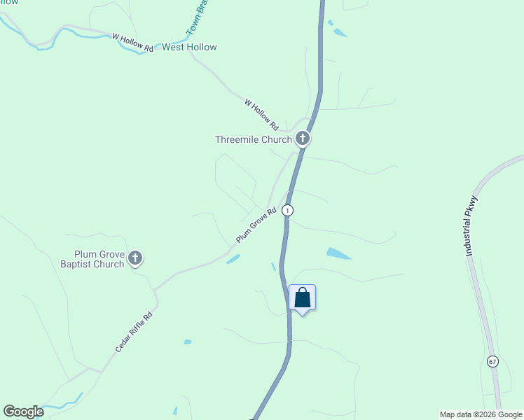 map of restaurants, bars, coffee shops, grocery stores, and more near Shepherd Loop Rd in Greenup