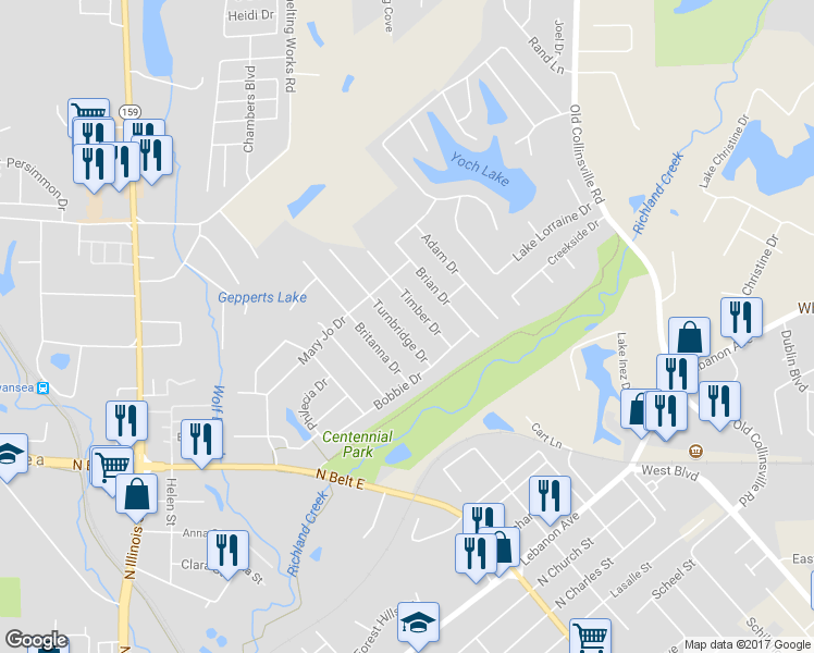 map of restaurants, bars, coffee shops, grocery stores, and more near 120 Turnbridge Drive in Swansea
