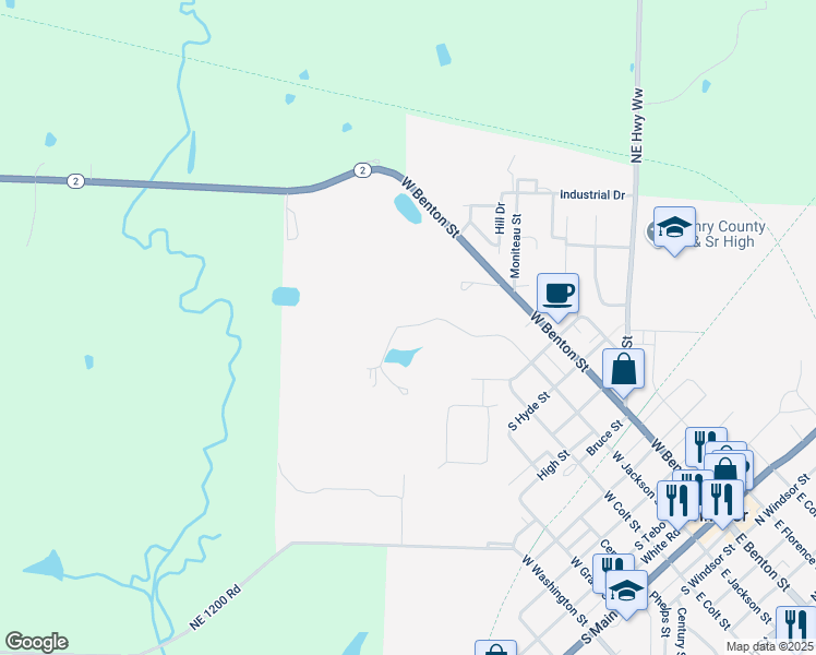 map of restaurants, bars, coffee shops, grocery stores, and more near 133 Lake Shore Dr in Windsor