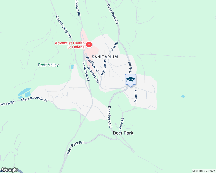 map of restaurants, bars, coffee shops, grocery stores, and more near 626 Sunnyside Road in St. Helena