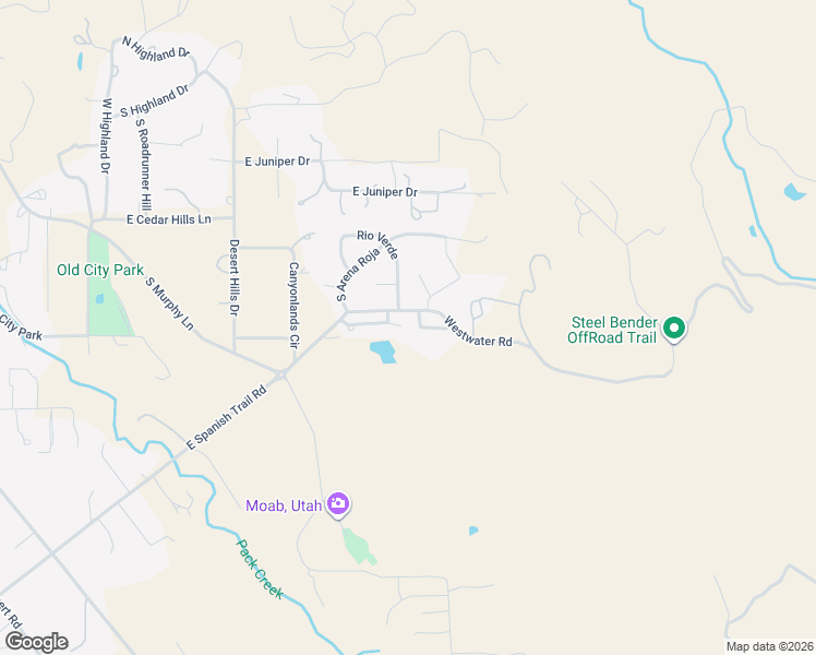map of restaurants, bars, coffee shops, grocery stores, and more near 3334 Fairway Loop in Moab