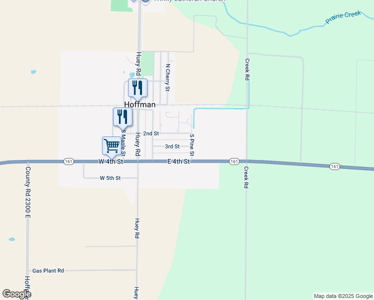 map of restaurants, bars, coffee shops, grocery stores, and more near 218 East 4th Street in Hoffman