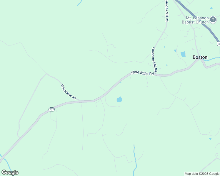 map of restaurants, bars, coffee shops, grocery stores, and more near 5193 Slate Mills Road in Boston
