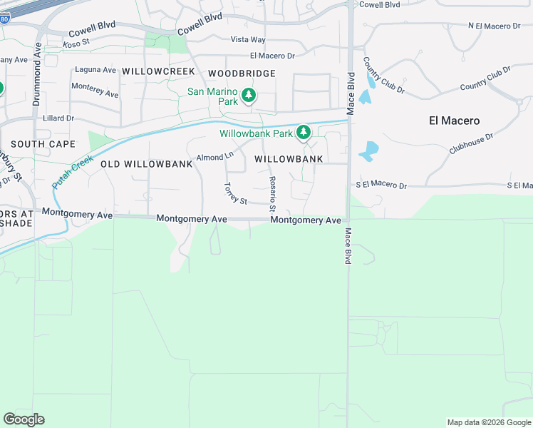 map of restaurants, bars, coffee shops, grocery stores, and more near 1336 Torrey Street in Davis
