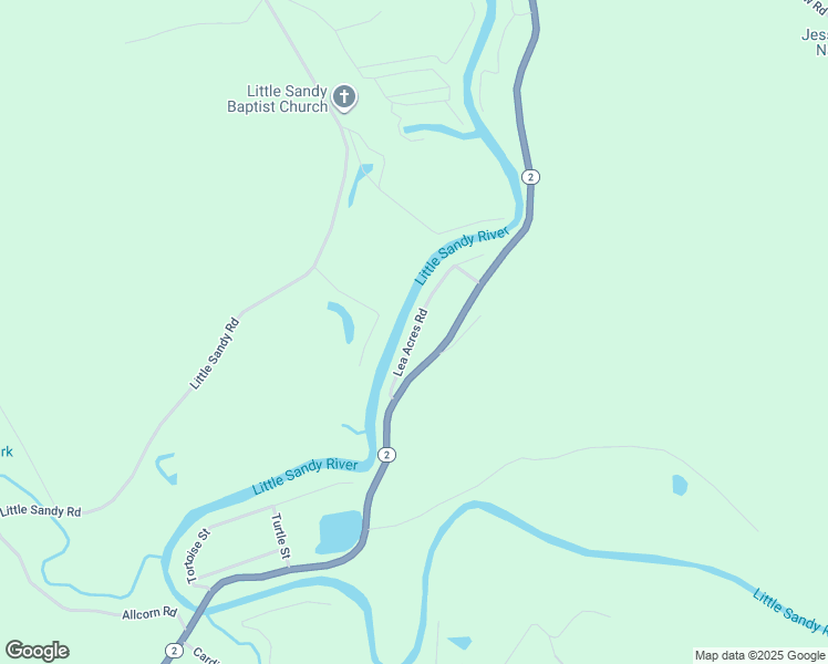 map of restaurants, bars, coffee shops, grocery stores, and more near Lea Acres Rd in Greenup