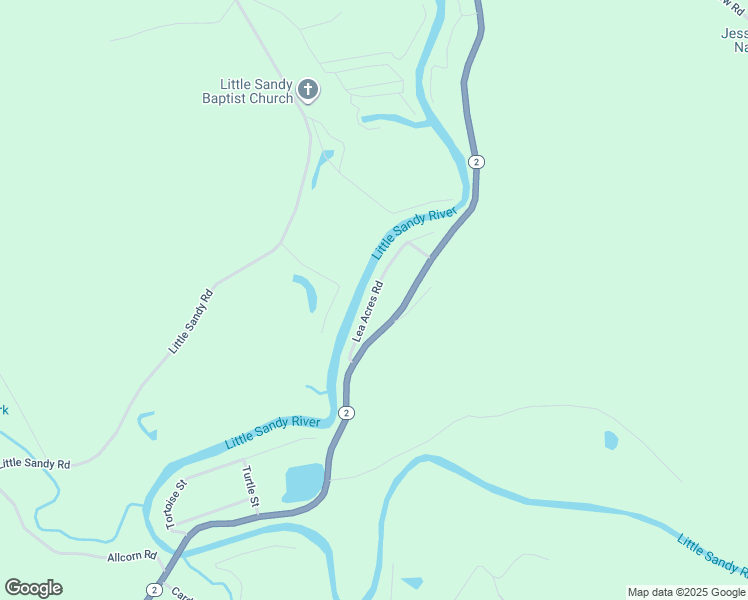 map of restaurants, bars, coffee shops, grocery stores, and more near Lea Acres Rd in Greenup