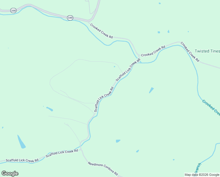 map of restaurants, bars, coffee shops, grocery stores, and more near 1270-1598 Scaffold Lick Creek Road in Berry