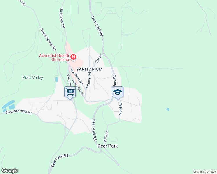 map of restaurants, bars, coffee shops, grocery stores, and more near 660 Deer Park Road in St. Helena