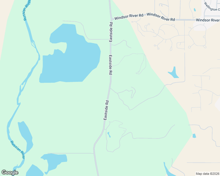 map of restaurants, bars, coffee shops, grocery stores, and more near 9040 Eastside Road in Healdsburg