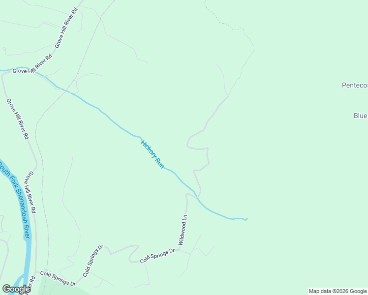 map of restaurants, bars, coffee shops, grocery stores, and more near 755 Wildwood Lane in Shenandoah