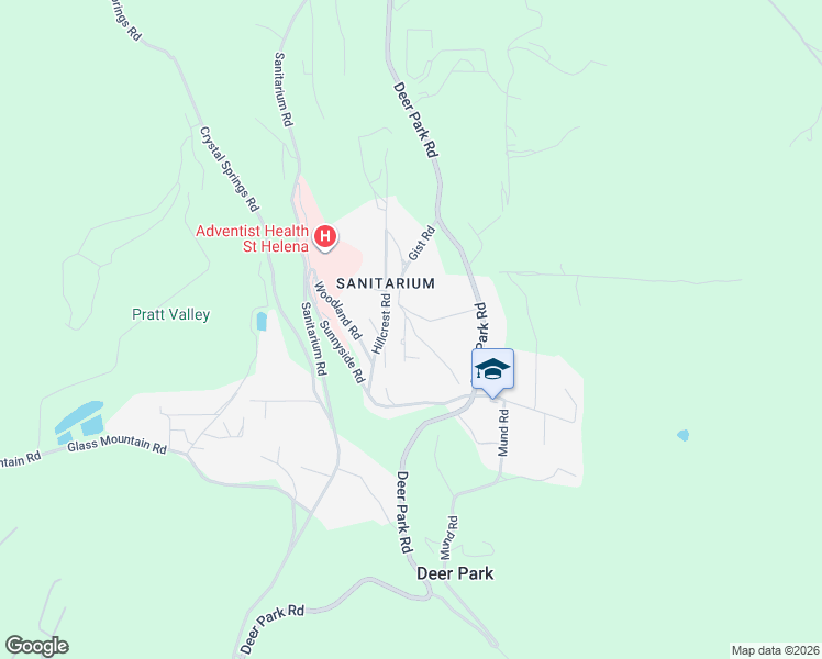 map of restaurants, bars, coffee shops, grocery stores, and more near 8 Upland Road in St. Helena