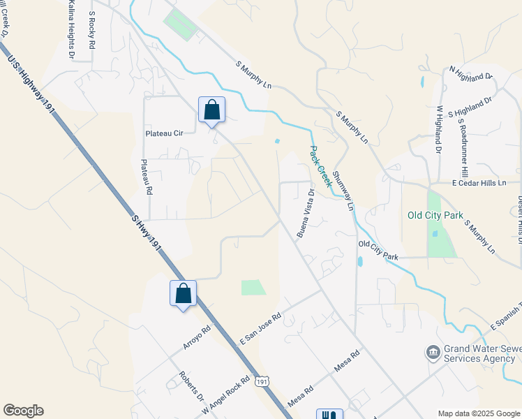 map of restaurants, bars, coffee shops, grocery stores, and more near 2172 East Bonnies Way in Moab