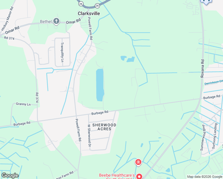 map of restaurants, bars, coffee shops, grocery stores, and more near in Clarksville