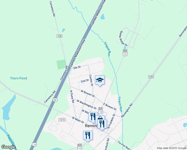 map of restaurants, bars, coffee shops, grocery stores, and more near 7239 3rd Street in Remington