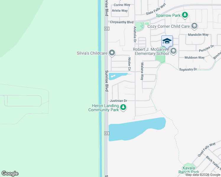 map of restaurants, bars, coffee shops, grocery stores, and more near 11737 Azalea Garden Way in Rancho Cordova