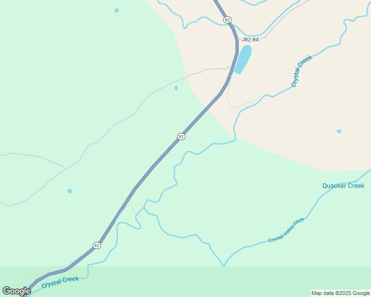 map of restaurants, bars, coffee shops, grocery stores, and more near 82653 Highway 92 in Crawford