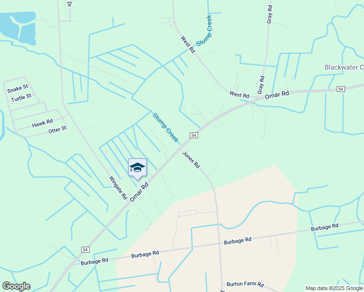map of restaurants, bars, coffee shops, grocery stores, and more near Omar Road in Frankford