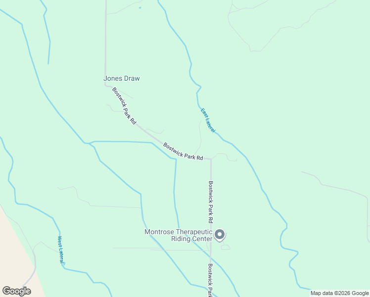 map of restaurants, bars, coffee shops, grocery stores, and more near 10528 Bostwick Park Road in Montrose