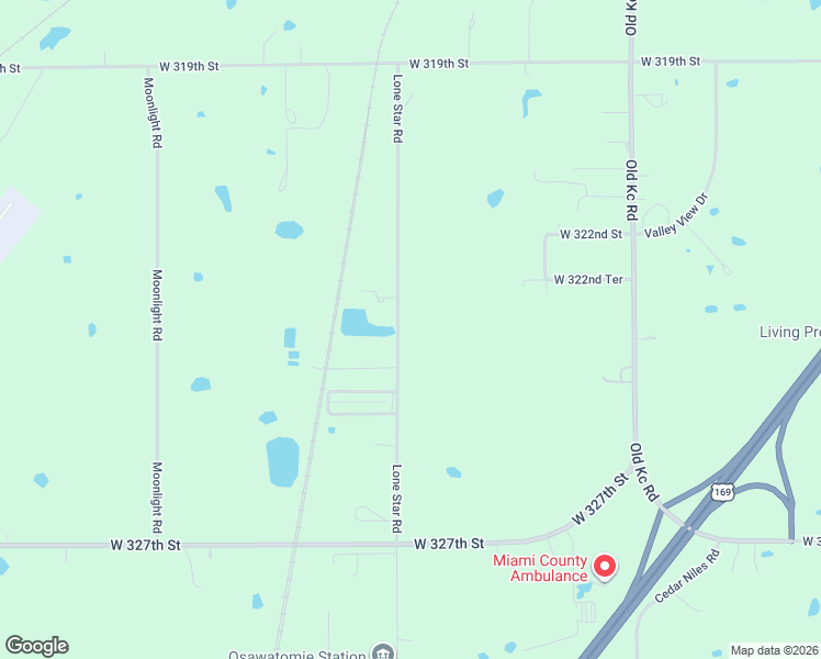 map of restaurants, bars, coffee shops, grocery stores, and more near 32289-32405 Lone Star Road in Paola