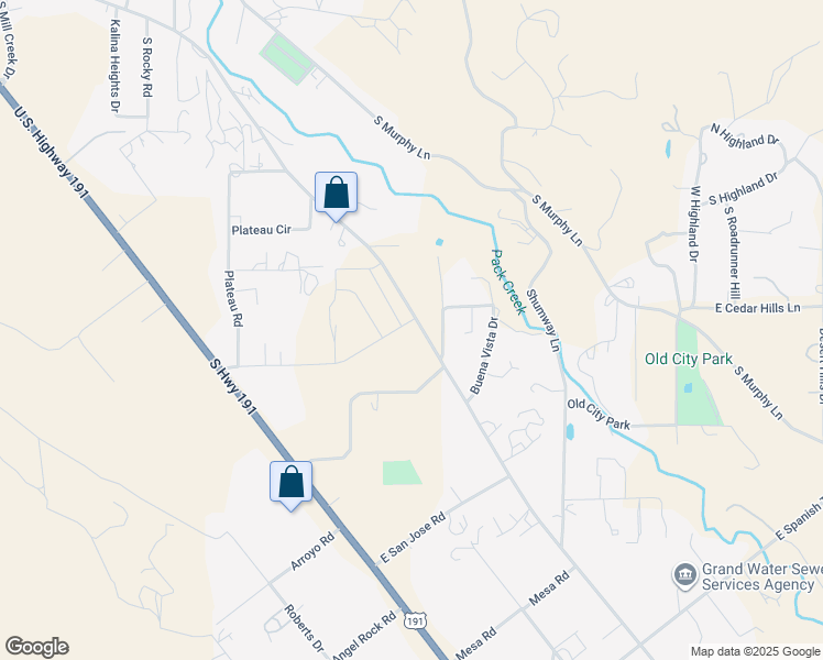 map of restaurants, bars, coffee shops, grocery stores, and more near 2172 East Bonnies Way in Moab