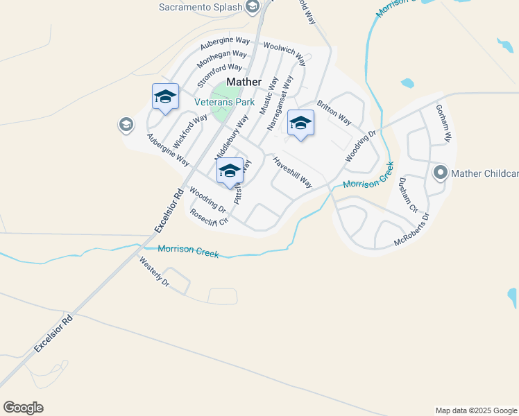 map of restaurants, bars, coffee shops, grocery stores, and more near 4361 Norwalk Circle in Sacramento County