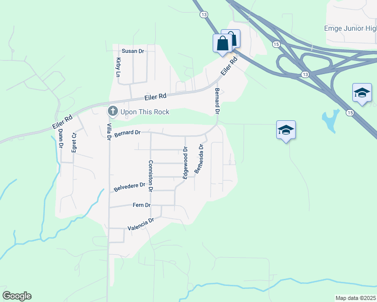 map of restaurants, bars, coffee shops, grocery stores, and more near 108 Edgewood Drive in Belleville