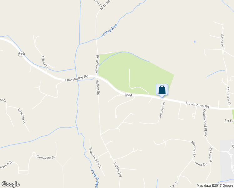 map of restaurants, bars, coffee shops, grocery stores, and more near 6265 Whispering Lane in La Plata