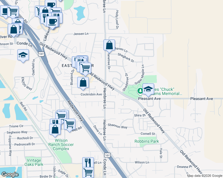 map of restaurants, bars, coffee shops, grocery stores, and more near 8115 Countryside Court in Windsor