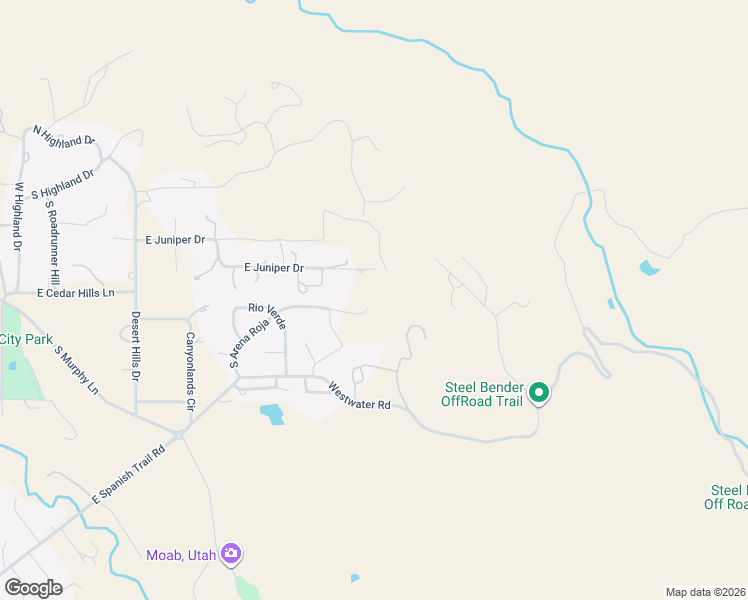 map of restaurants, bars, coffee shops, grocery stores, and more near 3603-3605 E Matterhorn Heights in Moab