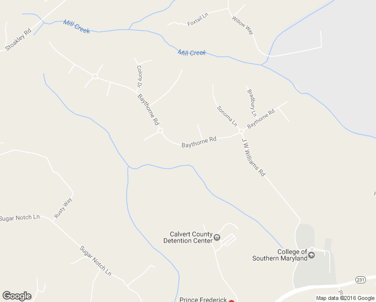 map of restaurants, bars, coffee shops, grocery stores, and more near 2022 Baythorne Road in Prince Frederick