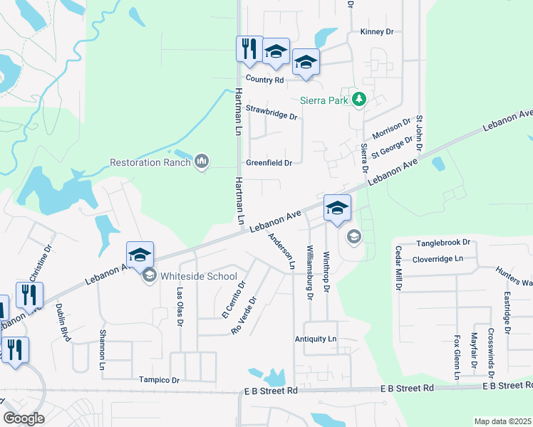 map of restaurants, bars, coffee shops, grocery stores, and more near 2215 Lebanon Avenue in Belleville