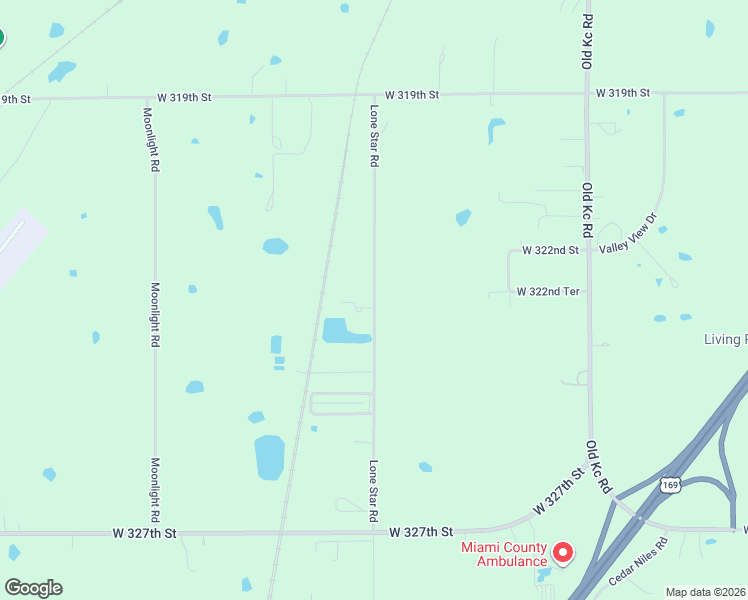 map of restaurants, bars, coffee shops, grocery stores, and more near 32289 Lone Star Road in Paola