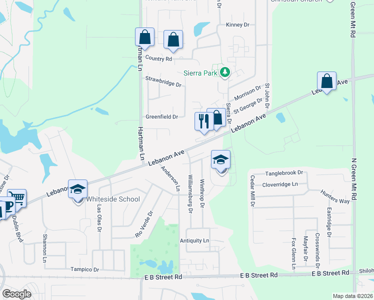 map of restaurants, bars, coffee shops, grocery stores, and more near in Shiloh