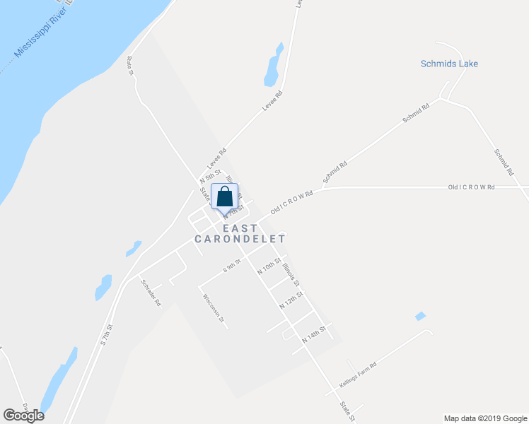map of restaurants, bars, coffee shops, grocery stores, and more near 209 North 8th Street in St. Clair County