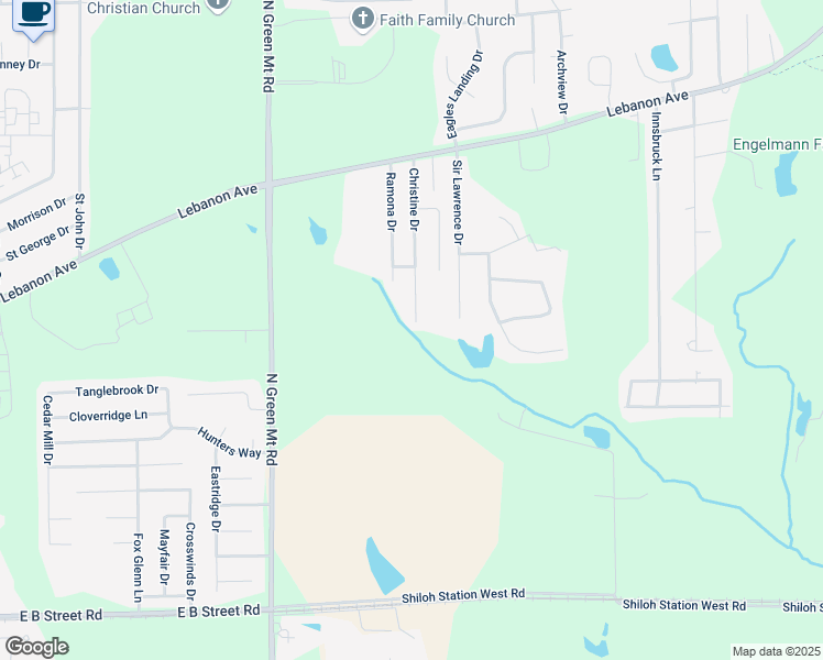 map of restaurants, bars, coffee shops, grocery stores, and more near 127 Christine Drive in Belleville